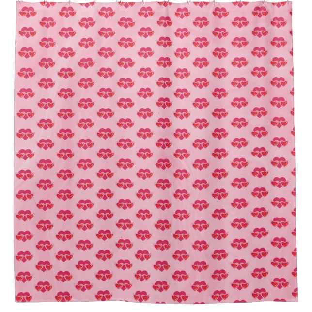 Heart Shower Curtain (Front)