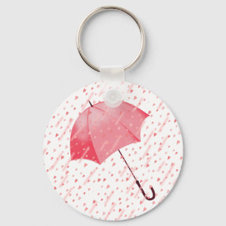 HEART SHOWERS by SHARON SHARPE Keychain