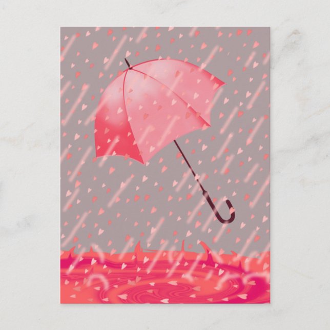 HEART SHOWERS by SHARON SHARPE Postcard (Front)