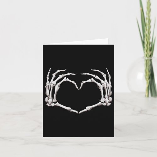 Heart Sign Witch Hands Spooky Mama Boys Skull Hand Card