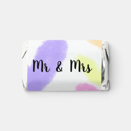 Heart simple minimal text style wedding Mr  mrs c Hersheys Miniatures