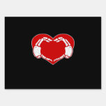 Heart Skeleton Hands Gothic Valentine Red Classic Sign