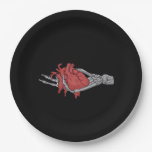 Heart Skeleton Hands  Paper Plates