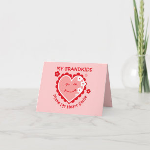 Heart Smile Grandkids Notecard
