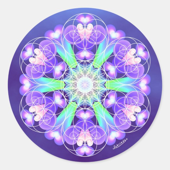 Heart Song Classic Round Sticker (Front)