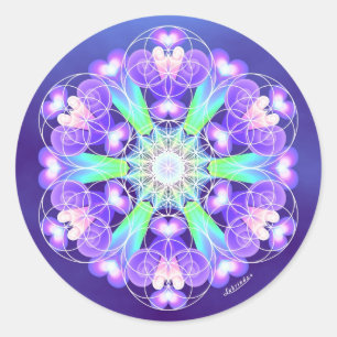 Heart Song Classic Round Sticker