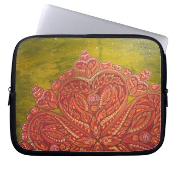 "heart Space" Laptop Case (painted At Burning Man) by michaelgarfield at Zazzle