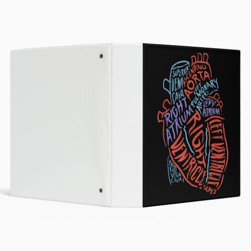 Heart Specialist Anatomy Doctor Medical Biology 3 Ring Binder