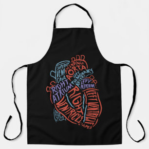 Heart Specialist Anatomy Doctor Medical Biology Apron