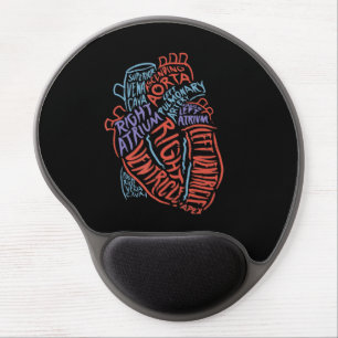 Heart Specialist Anatomy Doctor Medical Biology Gel Mouse Pad