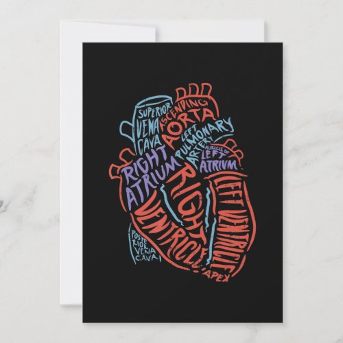 Heart Specialist Anatomy Doctor Medical Biology Holiday Card