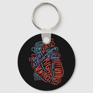 Heart Specialist Anatomy Doctor Medical Biology Keychain