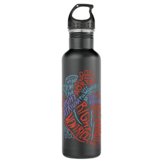 Heart Specialist Anatomy Doctor Medical Biology Stainless Steel Water Bottle