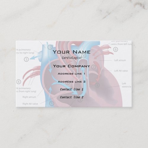 Heart specialist Business Card