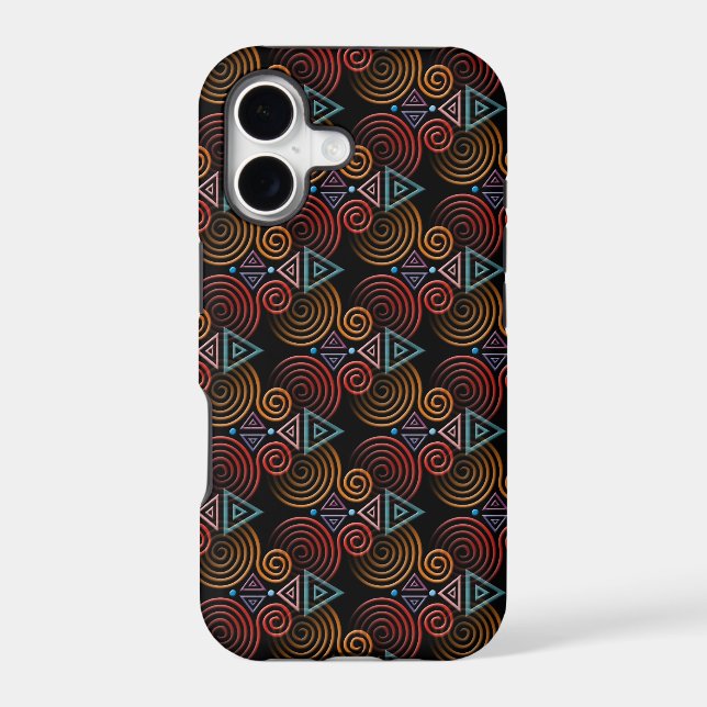 HEART Spiral pattern Iphone Case (Back)