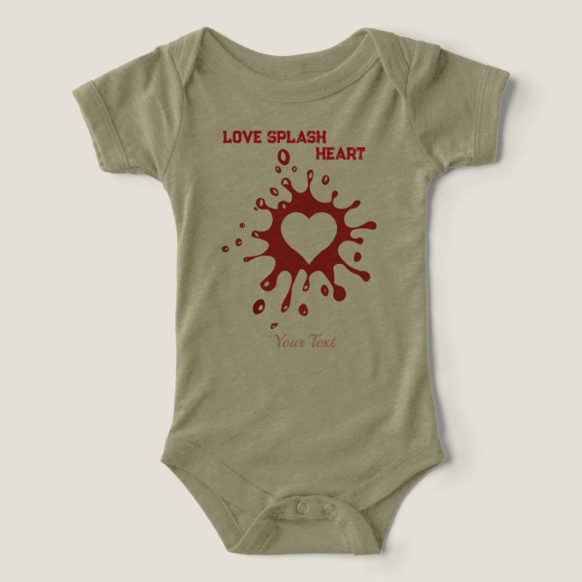 Heart Splash Art – Creative Love Expression Design Infant T-shirt (Design Front)