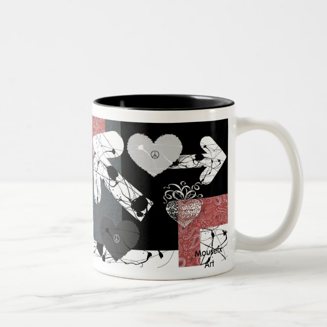 Heart Splatter Mug (Right)