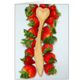 Heart Spoon with Strawberries (Front)