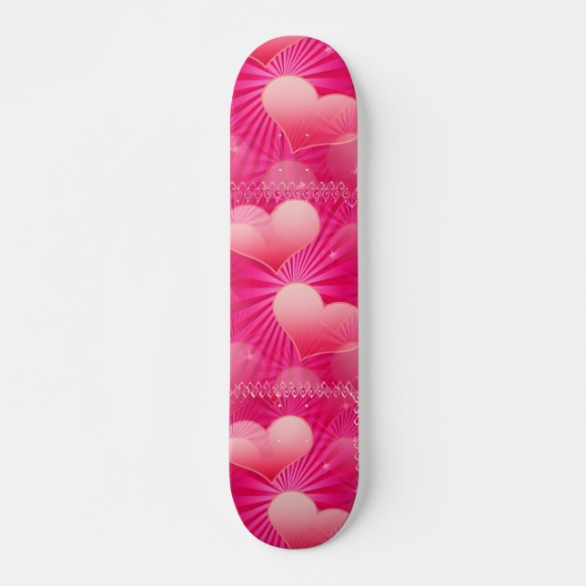 Heart Star Skateboard Deck (Front)