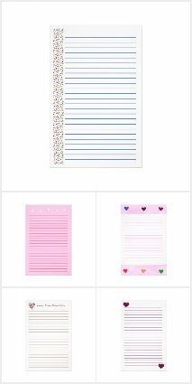 Heart Stationery Paper