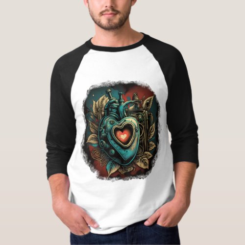 Heart  Steel A Mechanical Love Affair T_Shirt