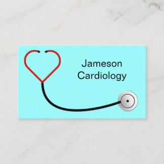 Heart Stethoscope Business Card