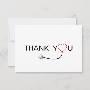 Heart Stethoscope Doctor Thank You by tjustleft at Zazzle