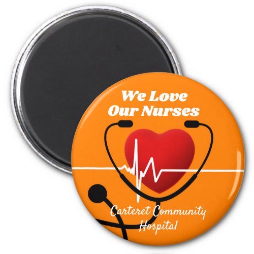 Heart  Stethoscope  ECG Nurses  Magnet