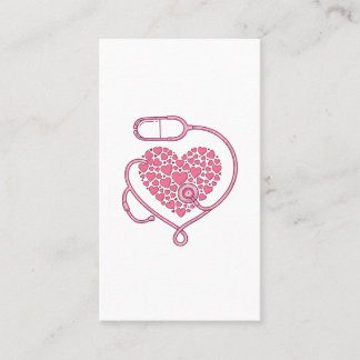 Heart Stethoscope Medical Love Vector Shirt Design Business Card