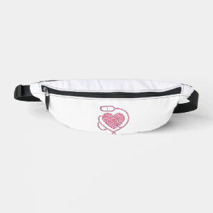 Heart Stethoscope Medical Love Vector Shirt Design Fanny Pack