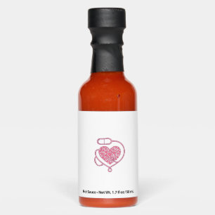 Heart Stethoscope Medical Love Vector Shirt Design Hot Sauces