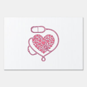 Heart Stethoscope Medical Love Vector Shirt Design Sign