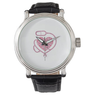 Heart Stethoscope Medical Love Vector Shirt Design Watch