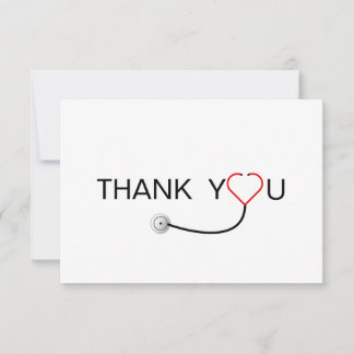 Heart Stethoscope Nurse Thank You
