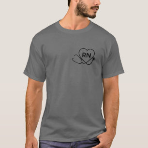 Heart Stethoscope RN Nurse Doctor's Day Birthday G T-Shirt