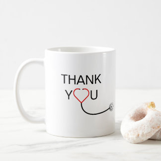 Heart Stethoscope Thank You Coffee Mug
