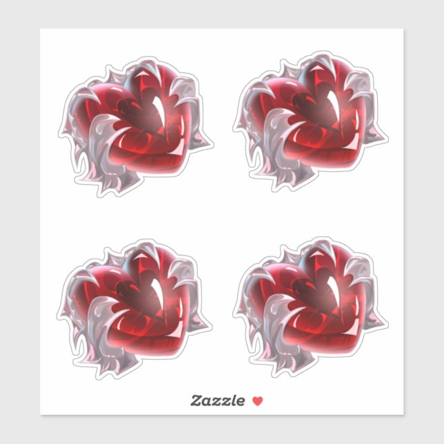 Heart sticker (Sheet)