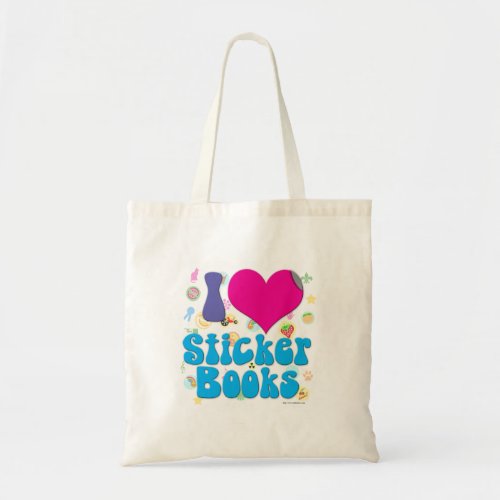 Heart Sticker Books Childhood Nostalgia Fun Tote Bag