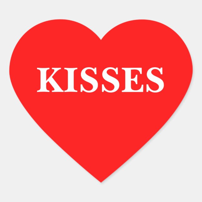 Heart Sticker (Kisses) (Front)