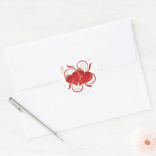 Heart Stickers (Envelope)