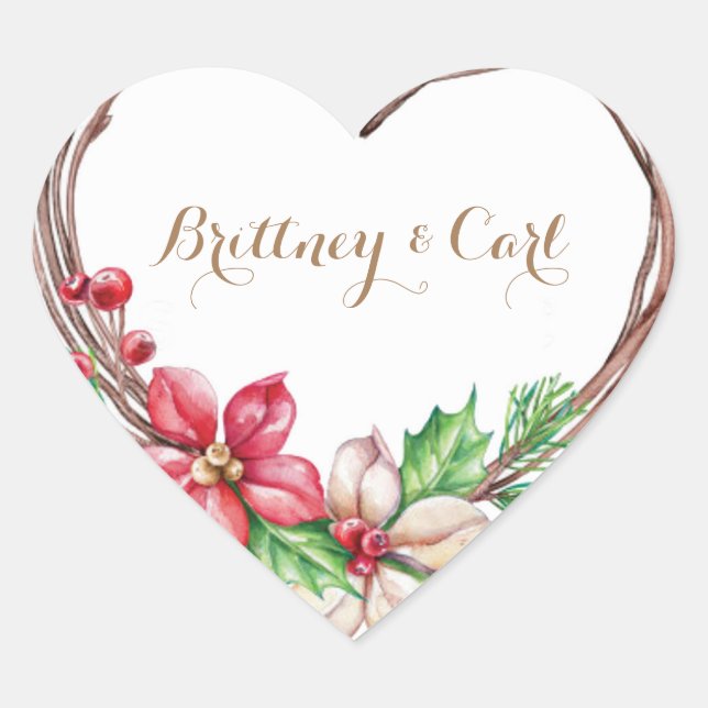 Heart Stickers, Glossy, Small, 1½ inch (sheet of 2 Sticker (Front)