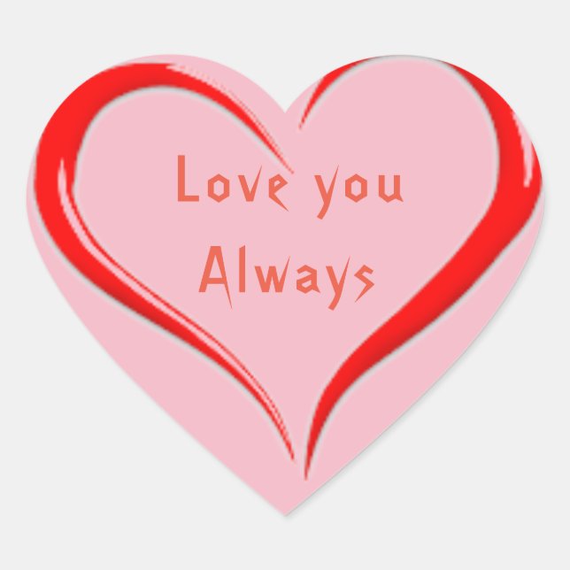 Heart Stickers, Glossy Sticker (Front)