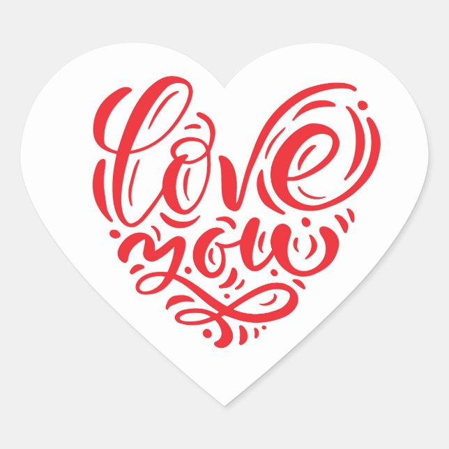 Heart Stickers Love You (Front)