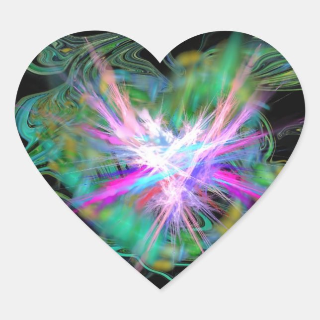 Heart stickers positive energy (Front)