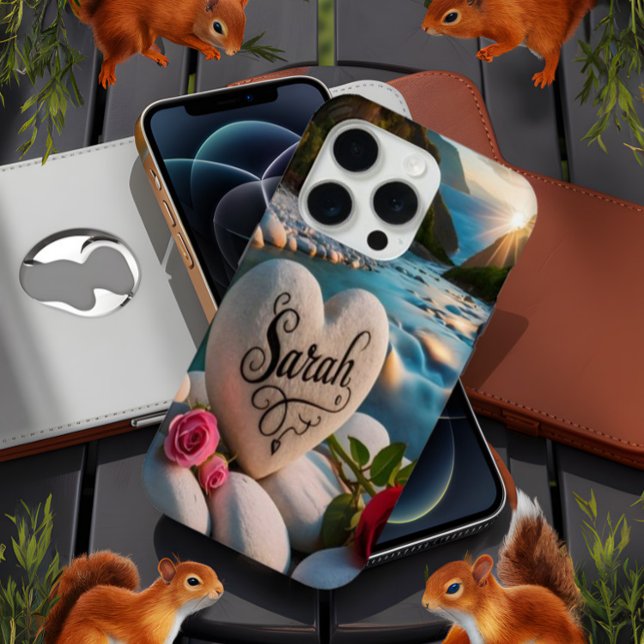 Heart stone by the River Case-Mate iPhone Case (Creator Uploaded)