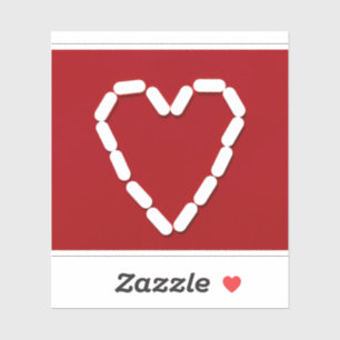 Heart. Stop depression. Custom-Cut Vinyl Sticker