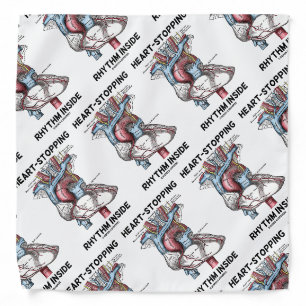 Heart-Stopping Rhythm Inside Anatomical Heart Bandana