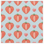 Heart Strawberries with Polka Dots And Hearts Fabric