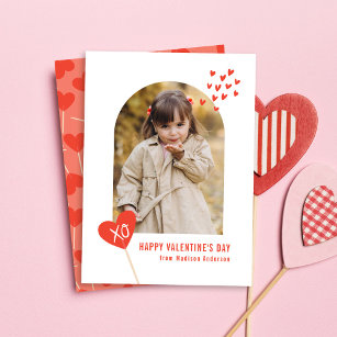Kids Valentine Cards, Personalized Valentine Cards, Valentine's Day Bear  and Hearts Cards, Custom Valentines Cards (Set), Classroom Exchange Cards
