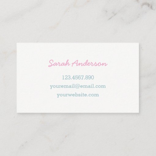 Heart Sugar Cookie Business Card for Bakers Zazzle